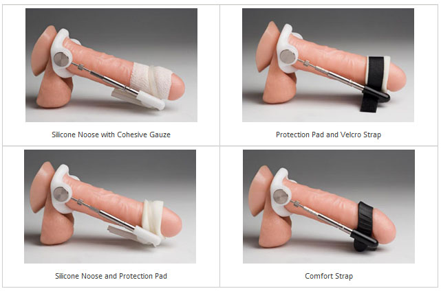 Comfort-options of jes penis extender system